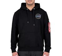 Alpha Industries Dark Side Hoodie for Men Size XS - black/neon purple