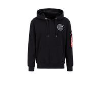 Alpha Industries Dark Side Hoodie for Men Size XS - black/reflective