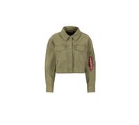 Alpha Industries Deck Cropped Bomber Jacket Women Jackets for Women Size XL - olive