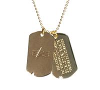 Alpha Industries Dog Tag Necklace - Gold
