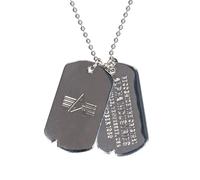 Alpha Industries Dog Tag Necklace - Silver