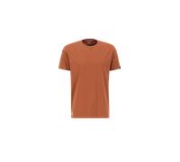 Alpha Industries Dragon Embroidery T-Shirt for Men Size S - hazel brown