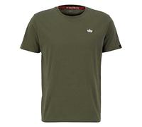 Alpha Industries EMB T-Shirt for Men, Dark Green, M