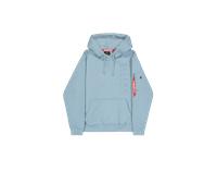 Alpha Industries Embroidery Hoodie for Men Size L - greyblue