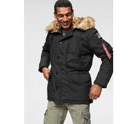 Alpha Industries Faux Fur Collar Parka Black