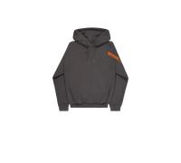 Alpha Industries Flock Logo Hoodie for Men Size L - vintage grey