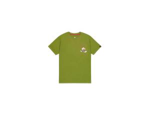 Alpha Industries Flying Buzz Small Logo T-Shirt for Men Size L - moss green