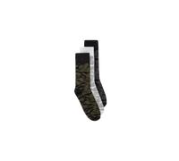 Alpha Industries Graphic Allover Print Socks 3 Pack for Men Size 40/42 - mixed colors