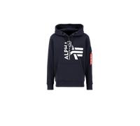 Alpha Industries Half Logo Foam Hoodie for Men Size M - rep.blue
