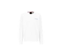 Alpha Industries Holographic Small Logo Sweatshirt for Men Size XS - white