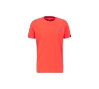 Alpha Industries Holographic Small Logo T-Shirt for Men Size M - radiant red
