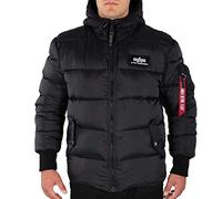 Alpha Industries Hooded Puffer Fd Jacket Black S Men