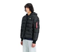 Alpha Industries Hooded Puffer Fd Jacket Black S Men
