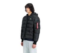 Alpha Industries Hooded Puffer FD Jacket - Black