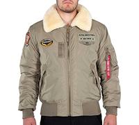 Alpha Industries Men's Injector III Air Force Bomber Jacket, Stratos, M
