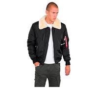 Alpha Industries Injector III Bomber Jacket for Men Black/Beige