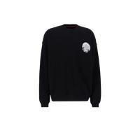 Alpha Industries Japan Wave Warrior Sweatshirt for Men Size M - black/white
