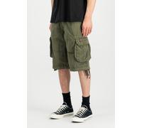 Alpha Industries - Jet Short Dark Olive - Shorts - green - W33 - 100% Cotton W33