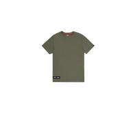 Alpha Industries Label Backprint T-Shirt for Men Size M - dark olive
