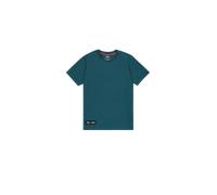 Alpha Industries Label Backprint T-Shirt for Men Size 2XL - deep petrol