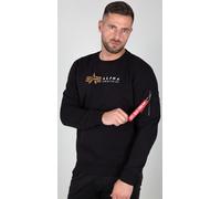 Alpha Industries Label Pullover, black, size S