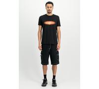 Alpha Industries Lightning T-Shirt for Men Size M - black/orange
