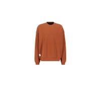 Alpha Industries Logo Backprint Sweatshirt for Men Size S - hazel brown