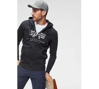 Alpha Industries Logo Print Hooded Sweat Jacket Blue