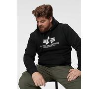 Alpha Industries Logo Print Hoodie Black