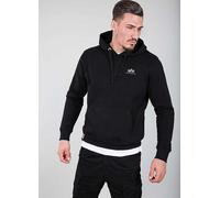 Alpha Industries Logo Print Hoodie Black