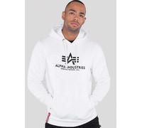 Alpha Industries Logo Print Hoodie White