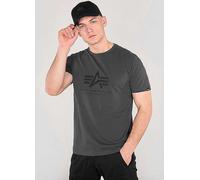 Alpha Industries Logo Print T-Shirt Dark Grey