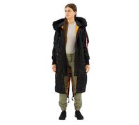 Alpha Industries Long Fishtail Jacket Black L Woman