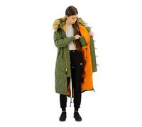 Alpha Industries Long Fishtail Jacket Green S Woman