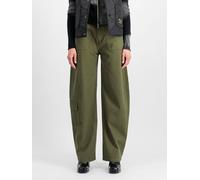 Alpha Industries Loose Field Pant Women Pants for Women Size S - dark olive