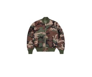 Alpha Industries MA-1 Base Camo Flight UV Bomber Jacket for Men Size XS - wdl camo 65