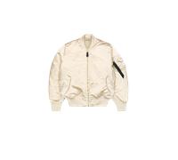 Alpha Industries MA-1 Base Flight UV Bomber Jacket for Men Size L - vintage white