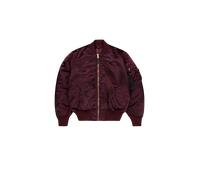 Alpha Industries MA-1 Base Flight UV Bomber Jacket for Men Size M - dark cherry