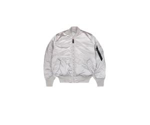 Alpha Industries MA-1 Base Flight UV Loose Bomber Jacket for Men Size 3XL - pastel grey