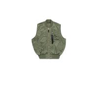 Alpha Industries MA-1 Base Vest Vests for Men Size S - sage-green