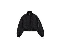 Alpha Industries MA-1 Cropped Bomber Jacket Women for Women Size M - black