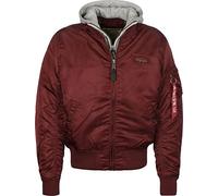 Alpha Industries MA-1 D-Tec Bomber Jacket for Men Burgundy