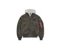 Alpha Industries MA-1 D-Tec Hood Bomber Jacket for Men Size 2XL - rep.grey