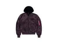 Alpha Industries MA-1 D-Tec Hood Bomber Jacket for Men Size 3XL - Plum
