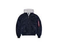 Alpha Industries MA-1 D-Tec Hood Bomber Jacket for Men Size 3XL - rep.blue