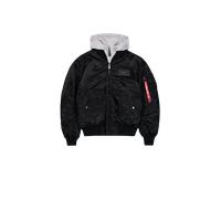 Alpha Industries MA-1 D-Tec Hood Bomber Jacket for Men Size 4XL - black