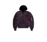 Alpha Industries MA-1 D-Tec Sleeve Embroidery Bomber Jacket for Men Size 2XL - Plum