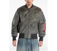 Alpha Industries MA-1 Distressed logo detail bomber jacket - Grey S-M-L-XL