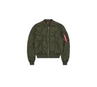 Alpha Industries MA-1 Embroidery Logo Puffer Bomber Jacket Jackets for Men Size XL - dark olive