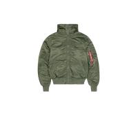Alpha Industries MA-1 Hooded Bomber Jacket for Men Size 3XL - sage-green